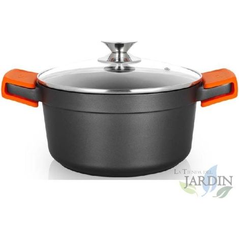 Cocotte profonde en fonte d'aluminium Orbegozo induction complète Ø 24cm