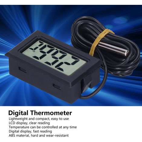 Thermomètre numérique FY13001 FY10 filaire noir (1/5)