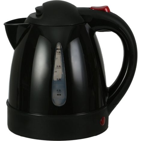 Bouilloire électrique Portable pour voiture 250W, 1000ml, eau chauffée, thé, café, arrêt automatique, pour camion de voyage sur route, noir (1/5)