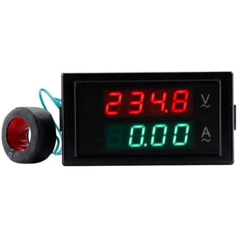 Digital Voltmeter Ammeter AC 80-300V 0-100A Voltage Current Meter Volt Amp Display Voltmeter Amperage Multimeter 2 in 1 with 56Twenty Current Transformer (1/5)