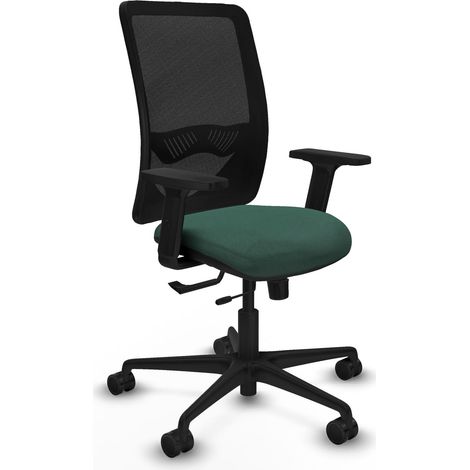 Silla de oficina piqueras y crespo Zulema negro malla cómoda (1/2)
