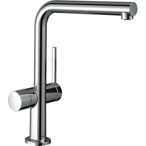 Hansgrohe Talis M54 - Grifo de fregadero Talis 270, con válvula cerrable para dispositivo, cromo 72827000 (1/3)