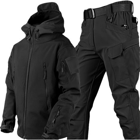 Men's Softshell Hooded Tactical Jacket (1/5)