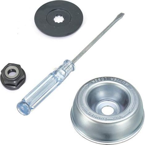 Machine de jardinage pour tondeuse à gazon Stihl Kit d'adaptateur de lame de poussette, plaque de rideur, écrou de collier, tournevis d'entretien, adaptateur de lame kit d'entretien pour coupe-cordes (1/5)