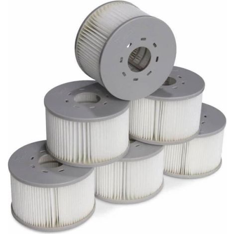 Filtre pour spa - - MSPA V2 - Lot de 6 cartouches - Ø106cm - Entretien facile et recyclable (1/2)