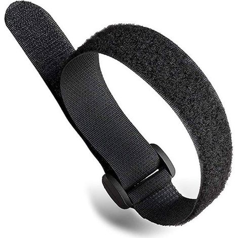 CSPARKV 5pcs - 25 x 500mm,Noir- Attache Cable Et Boucle,Scratch Cable,Attache Cable Scratch,Attache Cable Réutilisables,Sangle Réutilisable Câble De PC, L'organisation Des Câbles,La Télévision,Le Bure (1/5)