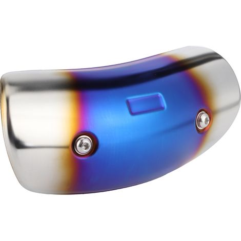 Hitzeschutzabdeckung für Auspuffmittelrohr, universelle Modifikation für Motorräder, Chrom (1/5)