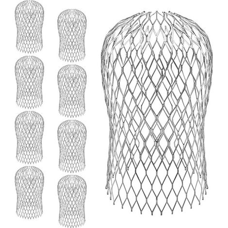 Un set di 8 filtri per tubi dell'acqua in lega di alluminio è adatto a tubi di scarico con un diametro da 3 a 10 centimetri. (1/5)