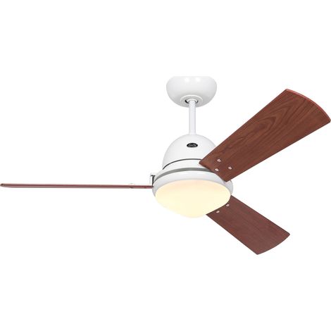 Ceiling Fan Libeccio 120 White with Light & Remote