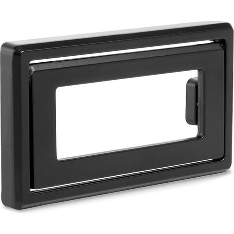tirador embutido nevara. zamak. empotrado. rectangular. esquinas redondeadas. abertura central acabado negro mate acabado negro mate (1/5)