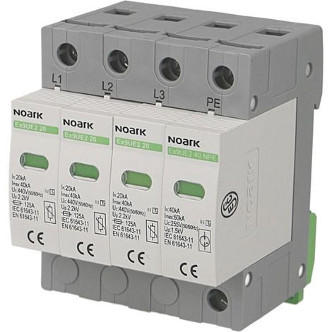 Parafoudre modulaire triphasé à cartouche Noark Ex9UE2 (1/2)