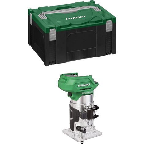 Hikoki – Affleureuse 18V M1808DAW2Z – Moteur Brushless – Vitesse variable 6 positions – Pour bois dur et teck – Coffret HSCIII
