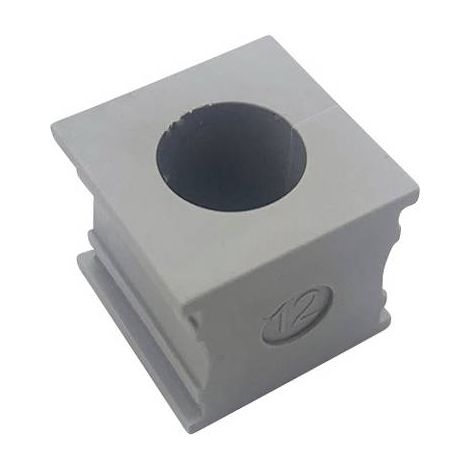 TRU COMPONENTS ELT 12 Passe-câbles fendu Ø max. des bornes 13 mm Elastomère gris 1 pc(s) (1/3)