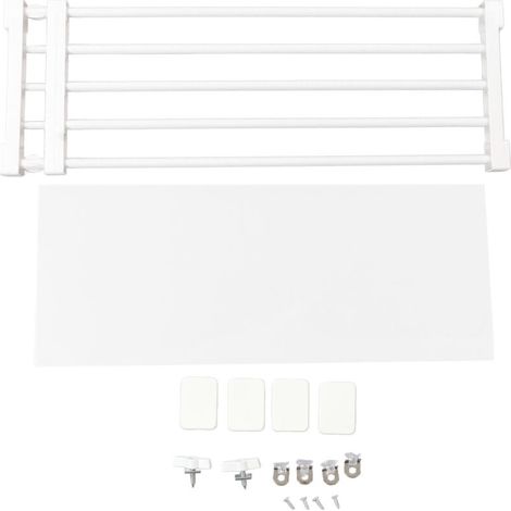 Étagère de tension de placard extensible sans clous, diviseur d'armoire, support de rangement pour armoire de 75 à 120 cm de longueur (1/5)