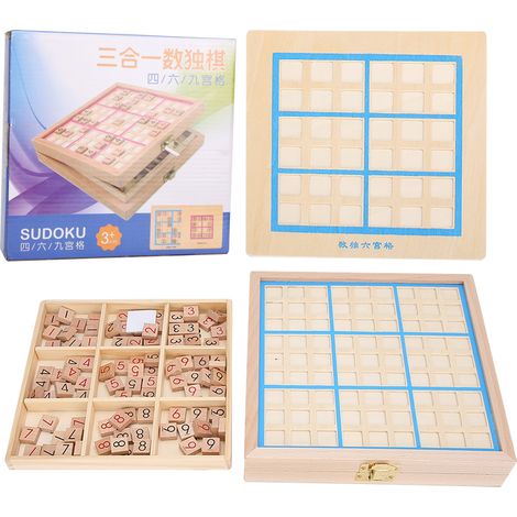 Jeu de société éducatif en bois, puzzle de chiffres pour enfants et seniors, jouet d'intelligence sur table. (1/5)