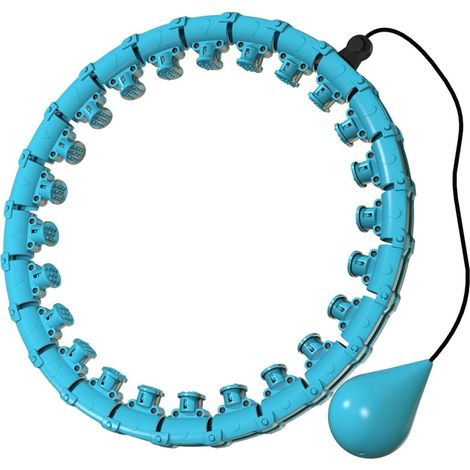 Grand cerceau de hula-hoop lesté et intelligent pour femmes adultes, 32 nœuds détachables, cerceau de fitness avec balle lestée et massage par rotation, pour l'amincissement et l'entraînement à domici (1/5)