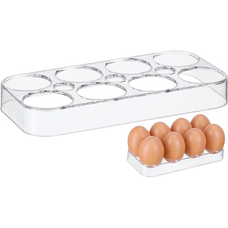 Plateau À Œufs - 8 Œufs - Plastique - Protection Anti-choc - Rangement Réfrigérateur Cuisine - Compact (1/5)
