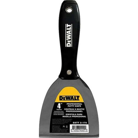 DeWalt DXTT 2-170 4 Inch Stainless Steel Professional Putty Spatula With Nylon Handle