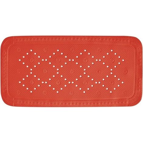 Alfombra de bañera PVC ALASKA 71x36cm Rojo Spirella (1/3)
