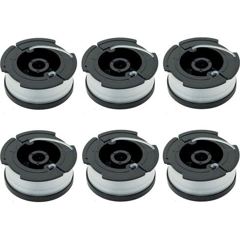 Packung mit 6 A6481 A6485 Spulen für Black & Decker Rasentrimmer