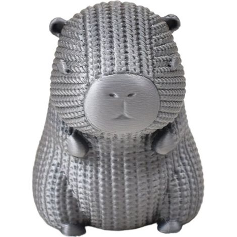 Figurine Capybara - Décor 3D Imprimé pour Aquarium Terrarium Paysage Rocher - Jouet Animal Movable - Lot de 4 (1/2)