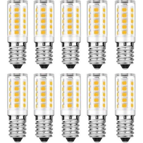 TAISHENGDA LED-Lampe, 33 LEDs pro E12-Fassung, 3 W, 220–240 V, Kaltweiß 6000 K, nicht dimmbar, für Innenbeleuchtung, Kronleuchter/Schreibtischlampe/Wandleuchte, 10er-Packung (1/5)