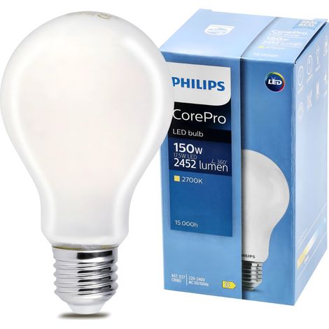 Bombilla LED E27 A67 17,5 W = 150 W 2452 lm Luz cálida 2700 K Corepro Philips (1/5)