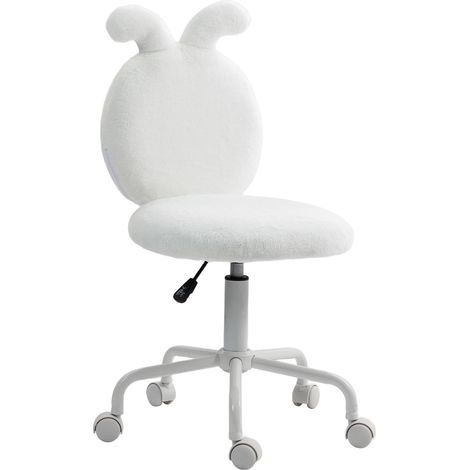 Chaise de bureau rembourrée avec oreilles de lapin, fauteuil confortable et original pour travail et étude (1/5)