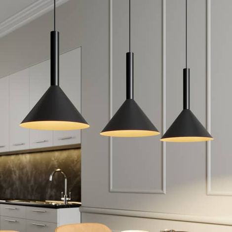 [GEBRAUCHT] B-Ware Arcchio Tadej Pendelleuchte Pendelleuchte Lampe Leuchte 3-flammig schwarz g790 (1/2)