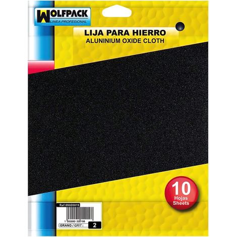 2 grobes Eisen-Schleifpapier (Packung mit 10 Blatt)
