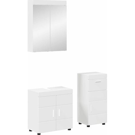 Juego de muebles de baño TULUM 3 pcs 60 x 34 x 63 cm vidaXL