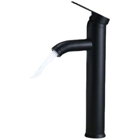 Schwarzer Badezimmerarmatur - Hohe Qualität, Kalt- und Warmwasser - Geeignet für einen Innendurchmesser von 32 mm bis 42 mm (1/5)