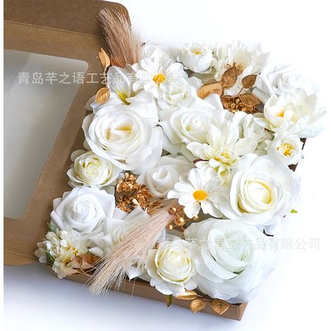 Fleur artificielle-Soie artificielle-Décoration DIY-Modèle H124-Boîte cadeau