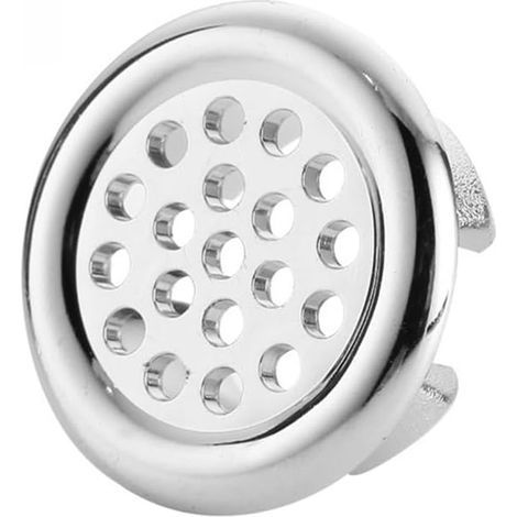 Tappo di troppo pieno per lavandino, finitura per lavabo da bagno, foro rotondo, anello di troppo pieno per casa, hotel, centro commerciale (B) (1/5)