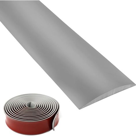 Adhesive PVC Threshold Strip for Transition Profile Floors 300 x 4 cm Grey Finish Door Threshold Adhesive for Tiles Profile PVC Transition (1/5)