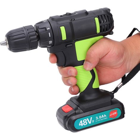 Perceuse Visseuse 2 Vitesses, Perceuse à Percussion pour Bois, Outil Électrique Portatif, 100-240V Prise UE (1/5)