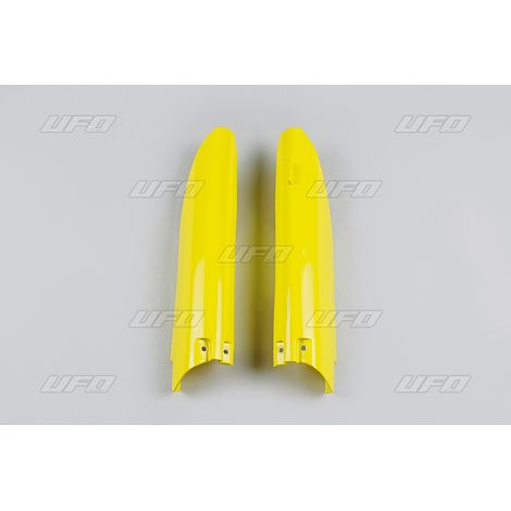 Cubiertas de amortiguador delantero UFO para Suzuki RM 125/250 '07-'23, RMZ 250/450 '07-'23, color amarillo.