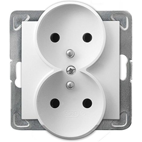 Enchufe doble con toma de tierra GP-2YRZ/M/00 (1/2)