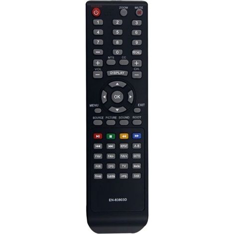 Télécommande - Pour Hisense Smart TV 32K786D 43K786D 49K786 - Compatible RF/IR - Noir - ABS - 1 Pièce (1/5)