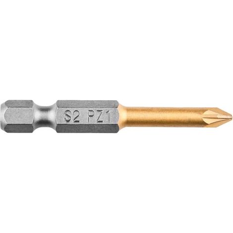 Embout de tournevis en graphite PZ1 12,5 cm - Durable, titane (1/2)