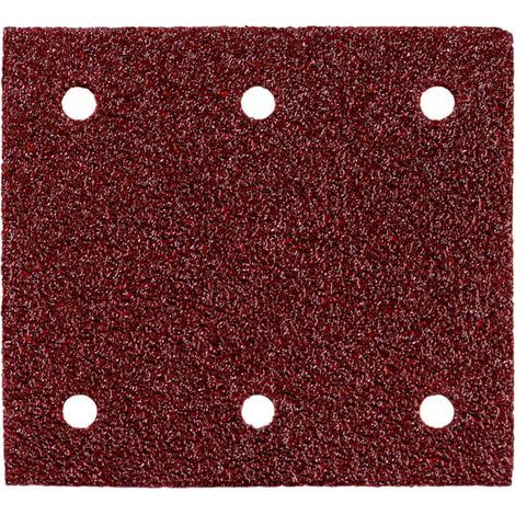 10 feuilles abrasives auto-agrippantes 115 x 103 mm, P 240, série « professional », pour bois et métal, pour ponceuse vibrante metabo 10 pièces
