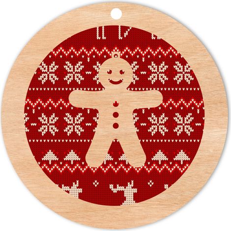 ADORNOS DE MADERA PARA ÁRBOL DE NAVIDAD D23 (1/2)