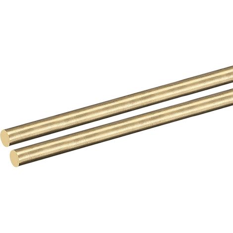 2 Pack 4mm x 200mm, Brass Solid Round Rod, Brass Rod Tower Bar Stock (1/5)