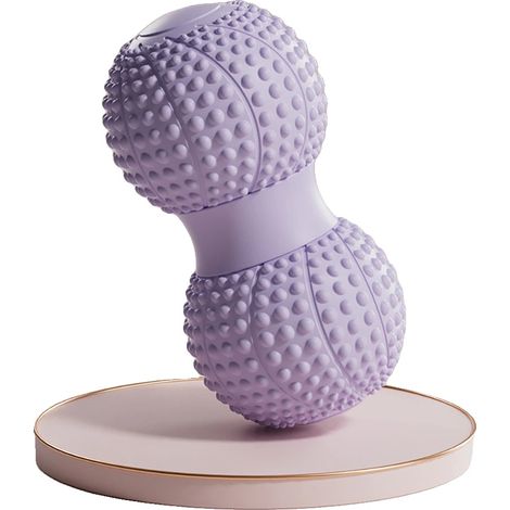 Massageball, hochdichtes TPE, myofasziales Entspannungswerkzeug, lila 13 x 6.5CM (1/2)