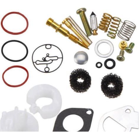 Kit de réparation de carburateur en métal Accessoires de carburateur Examen professionnel durable Pièces de rechange Kit de joint de membrane de réparation de carburateur Carburateur Tondeuse à gazon (1/3)
