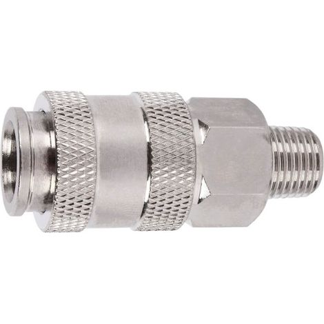 Enchufe rápido universal rosca macho para instalaciones neumáticas                 Rosca 3/8"