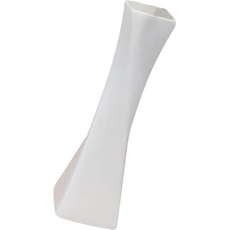Vase en Céramique Blanc Petit Format, Pot à Fleurs Original en Porcelaine, Décoration Intérieure pour Bureau et Salon, Vase D’Art Moderne pour Fleurs Séchées ou Fraîches, Design (1/5)