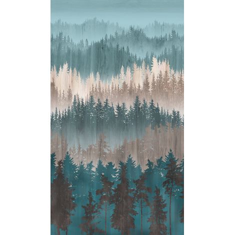 Papier peint intissé À motif Bleu - 8,80 x 0,53 m (1/3)