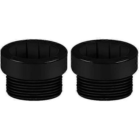 Manchon stabilisateur pour parasol de piscine, insert stabilisateur pour mât de parasol uniquement (pour parasols de 4,4 cm), adaptateur pour parasol de plage, support de parasol, adaptateur-Black 2pc (1/5)