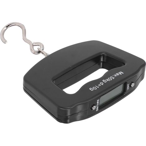 Balance digitale 50kg avec crochet, écran LCD et conversion d'unités pour peser poissons, aliments et objets domestiques (1/5)